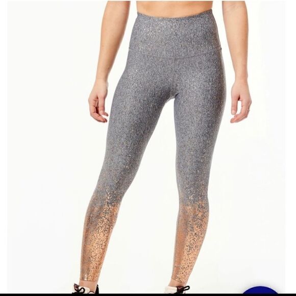 Beyond Yoga Ombre Sparkling Rose Gold Leggings in Gray Size XS - Picture 12 of 12